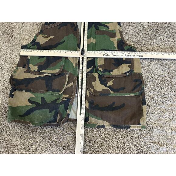 SafTbak Hunting Vest Duck Dove Quail Bird Vintage Camo Size M Made USA - Picture 7 of 7